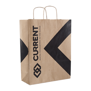 Brown Kraft Paper Carrier Bag McVities Polythene Carrier Bag