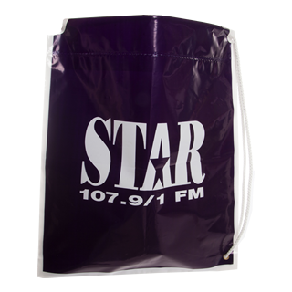 Dark Polythene Duffle Carrier Bag Dark Polythene Duffle Carrier Bag