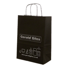 Gerald Giles Carrier Bag Printed White Carrier Bag