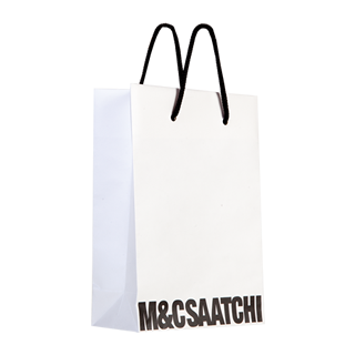 Printed White Carrier Bag Printed White Carrier Bag