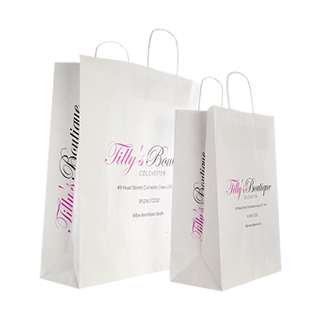 Two Colour Paper Carrier Bags Two Colour Paper Carrier Bags