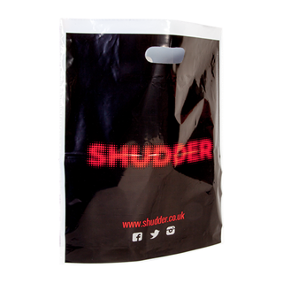 Printed Black Carrier Bag Printed Black Carrier Bag