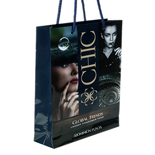 Black Luxury Rope Handled Bag Black Luxury Rope Handled Bag