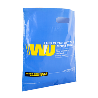 Printed Blue Carrier Bag Printed Blue Carrier Bag