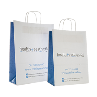 Two Colour Paper Carrier Bags Two Colour Paper Carrier Bags