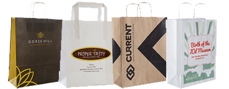 Printed Carrier Bags | UK supplier of branded plastic and paper bags